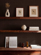 Yuca wallpaper by Coordonné in Brown, styled room