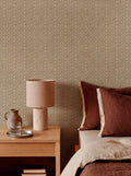 Zigzagueo wallpaper by Coordonné in Beige, styled room