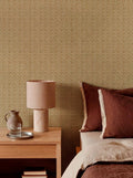Zigzagueo wallpaper by Coordonné in Yellow, styled room
