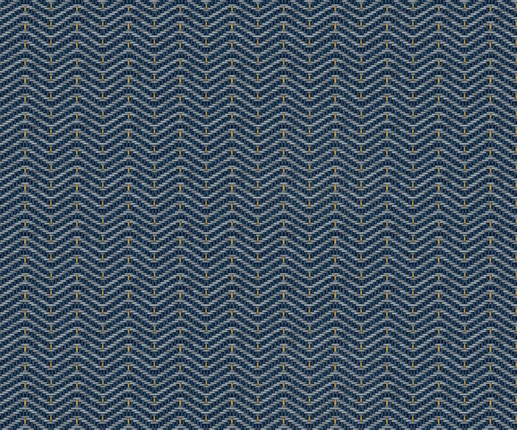 Zigzagueo wallpaper by Coordonné in Blue, flat swatch