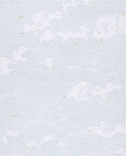 Birds Flying High - Blue - Wallpaper Trader