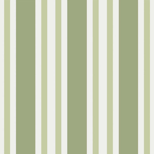 Polo Stripe - Leaf Green