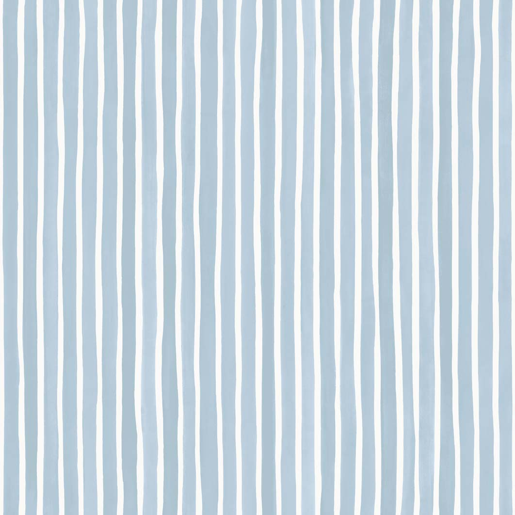 Croquet Stripe - Blue - Wallpaper Trader