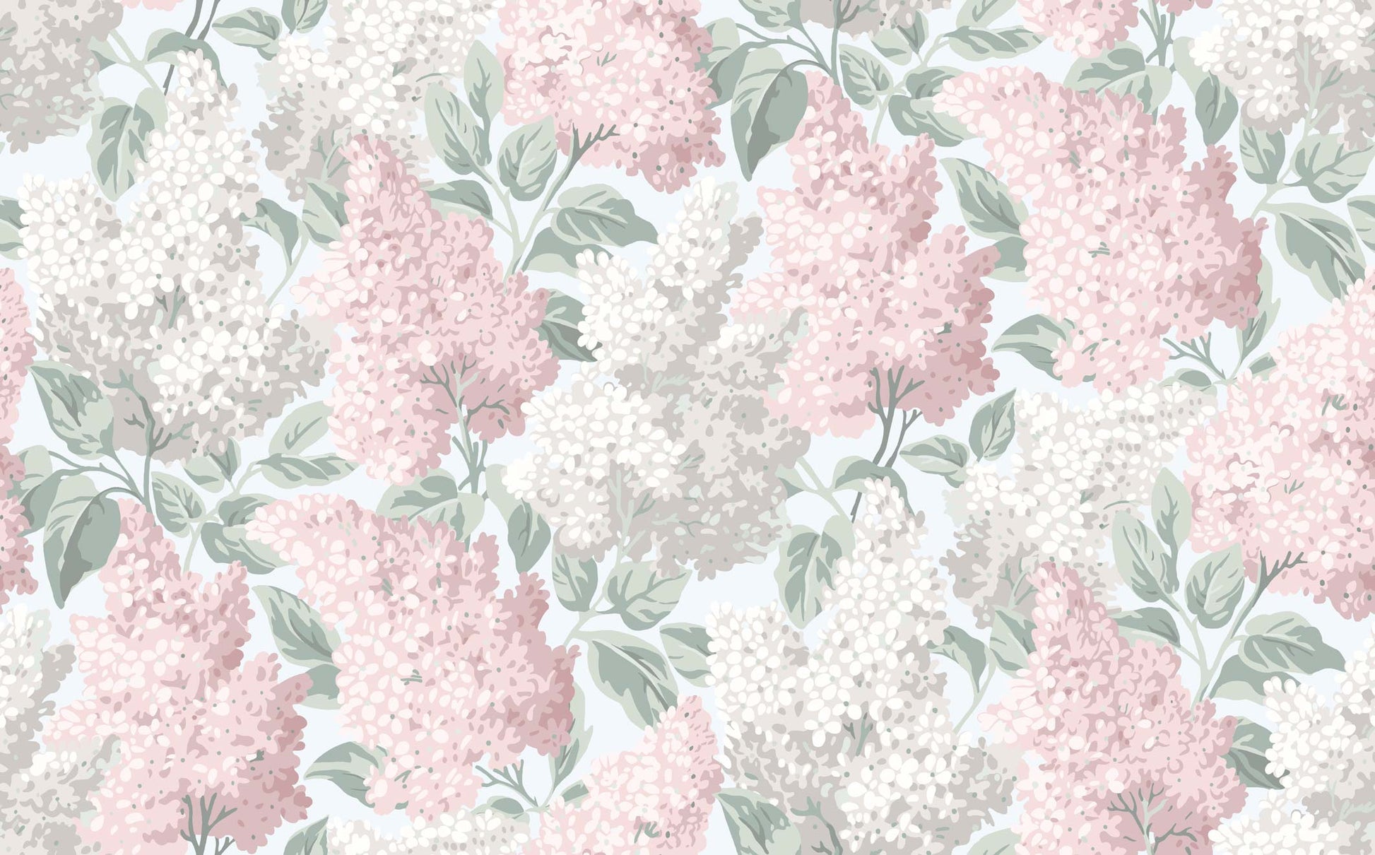 Lilac - Lavendered Lilac, Viridian on Bay Breeze - Wallpaper Trader