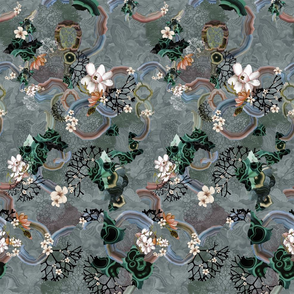 Algae Bloom - Graphite - Wallpaper Trader