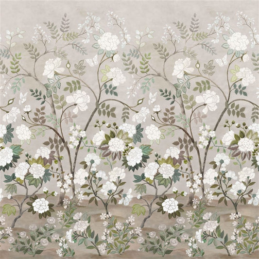 Fleur Orientale - Birch - Wallpaper Trader