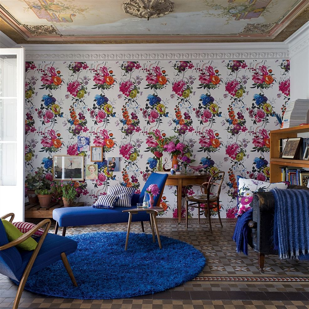 Amrapali Floral - Wallpaper Trader
