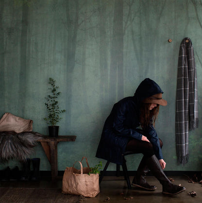 Skog - Green - Wallpaper Trader