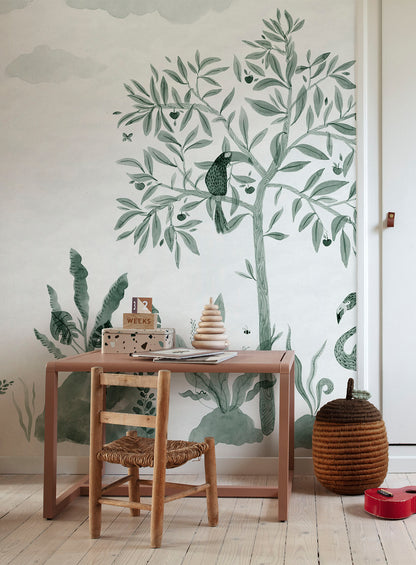Wilton - Jade - Wallpaper Trader