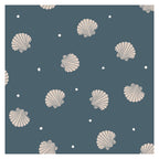 Rio Shells - Blue - Wallpaper Trader