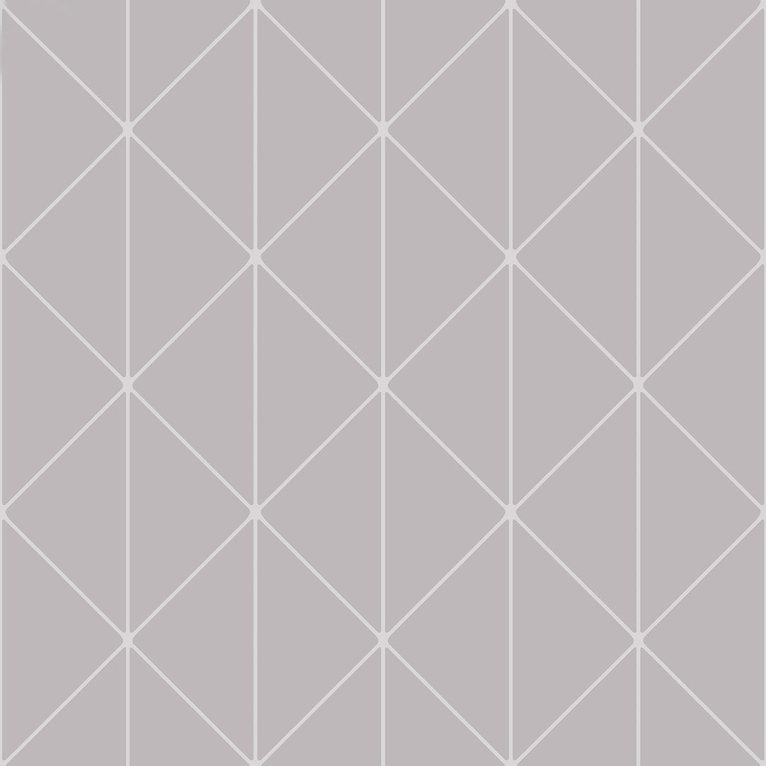 Diamonds - Grey & Silver - Wallpaper Trader