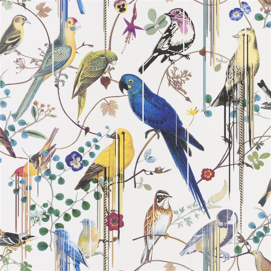 Christian Lacroix Histories Naturelles Birds Sinfonia Perce neige Wallpaper