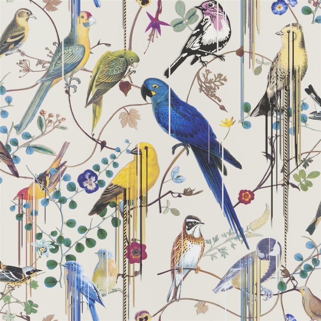 Christian Lacroix Histories Naturelles Birds Sinfonia Jonc Wallpaper
