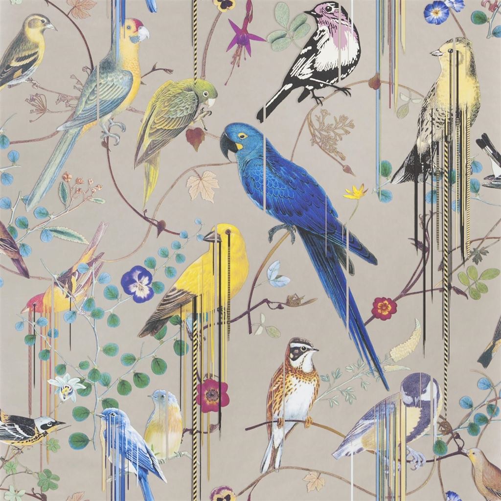 Christian Lacroix Histories Naturelles Birds Sinfonia Cuivre Wallpaper