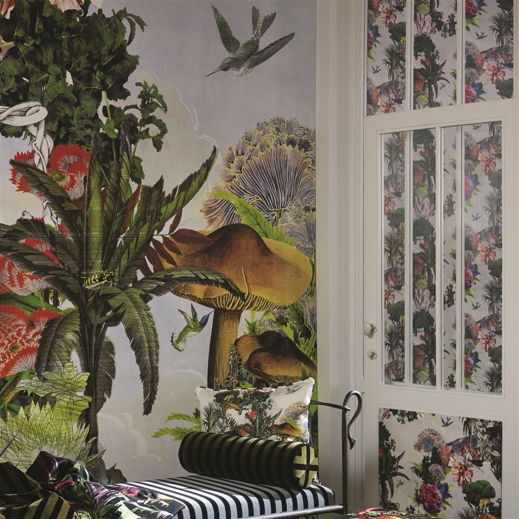 Jardin Des Reves Panoramic Prisme Mural - Wallpaper Trader