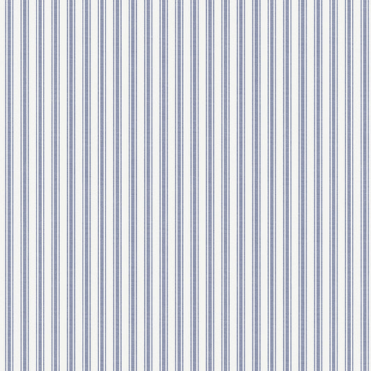 Aspö Stripe -  Blue - Wallpaper Trader