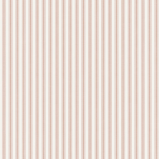 Aspö Stripe - Red - Wallpaper Trader