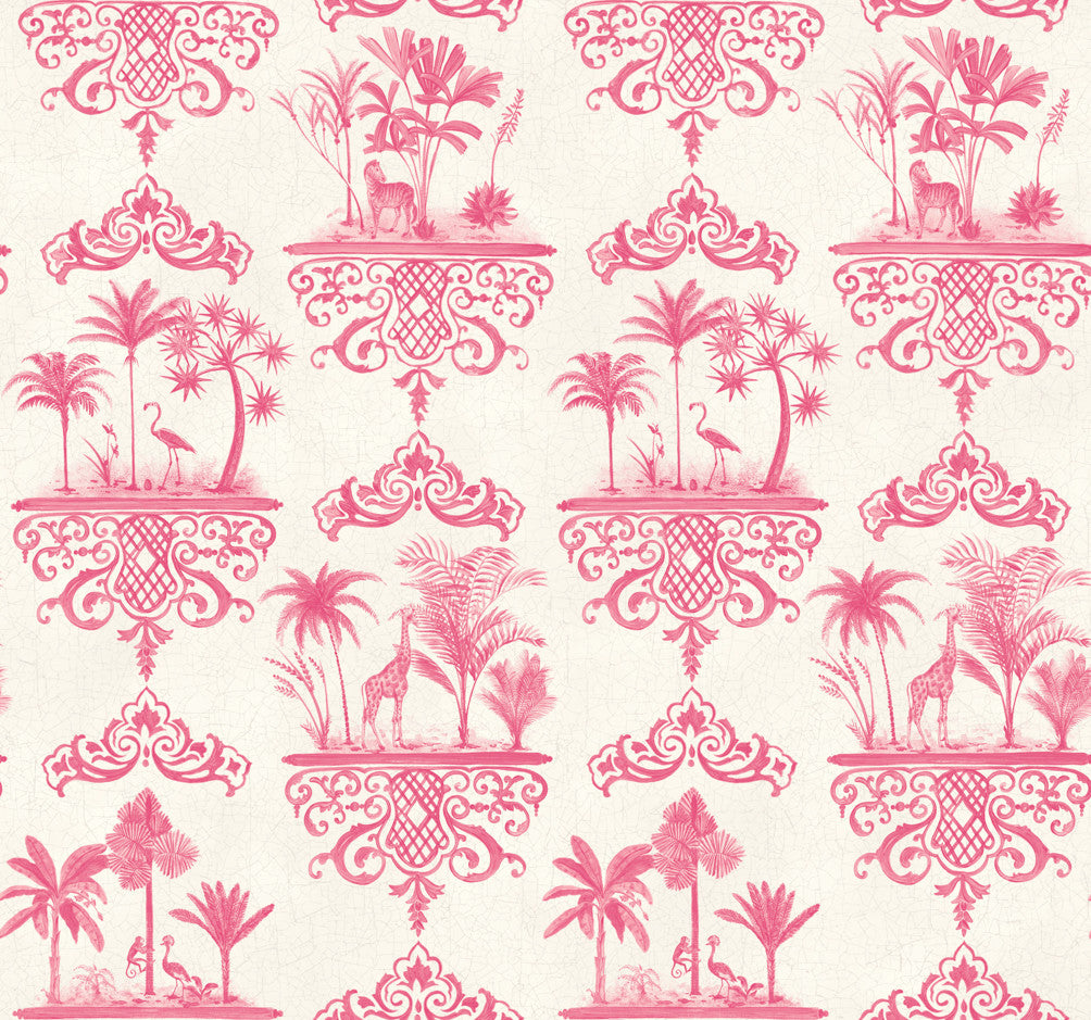 Rousseau - Rose Pink - Wallpaper Trader