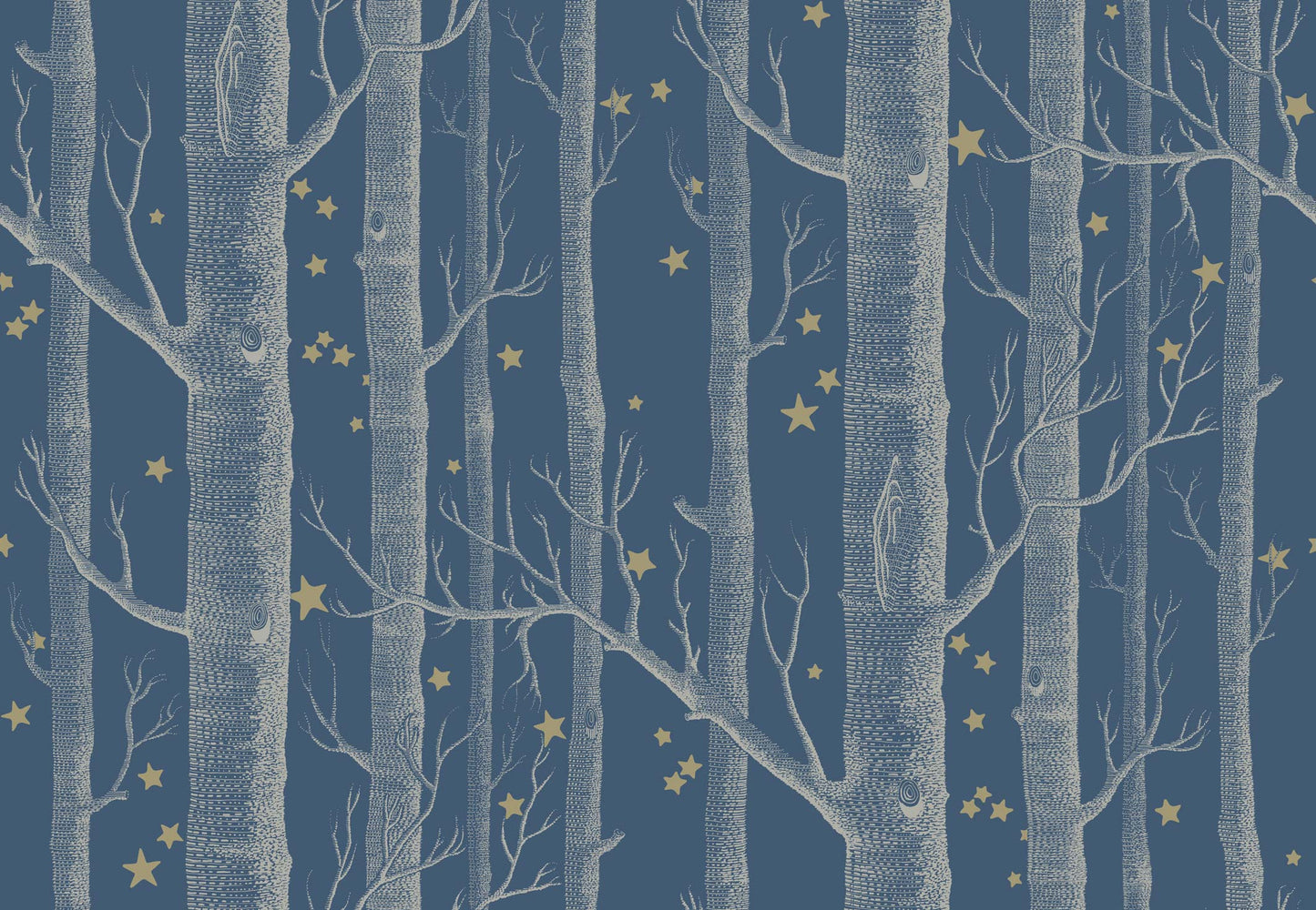 Woods & Stars - Midnight - Wallpaper Trader