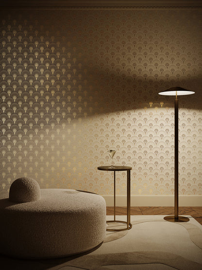 Deco Martini - Gold - Wallpaper Trader
