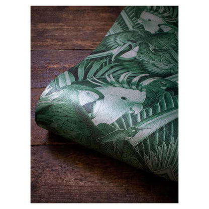 Divine Plumage - Emerald Green - Wallpaper Trader