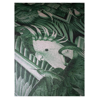 Divine Plumage - Emerald Green - Wallpaper Trader