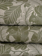 Oak Tree Tails - Green - Wallpaper Trader