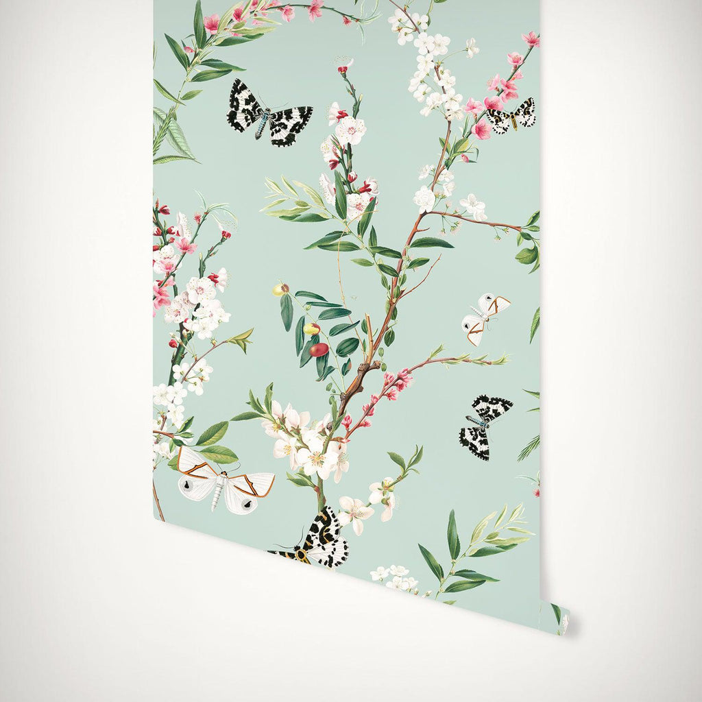 Enchanted Butterfly wallpaper - Green (3)