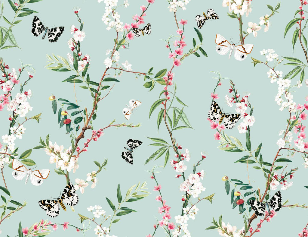 Enchanted Butterfly wallpaper - Green
