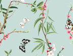 Enchanted Butterfly wallpaper - Green (2)