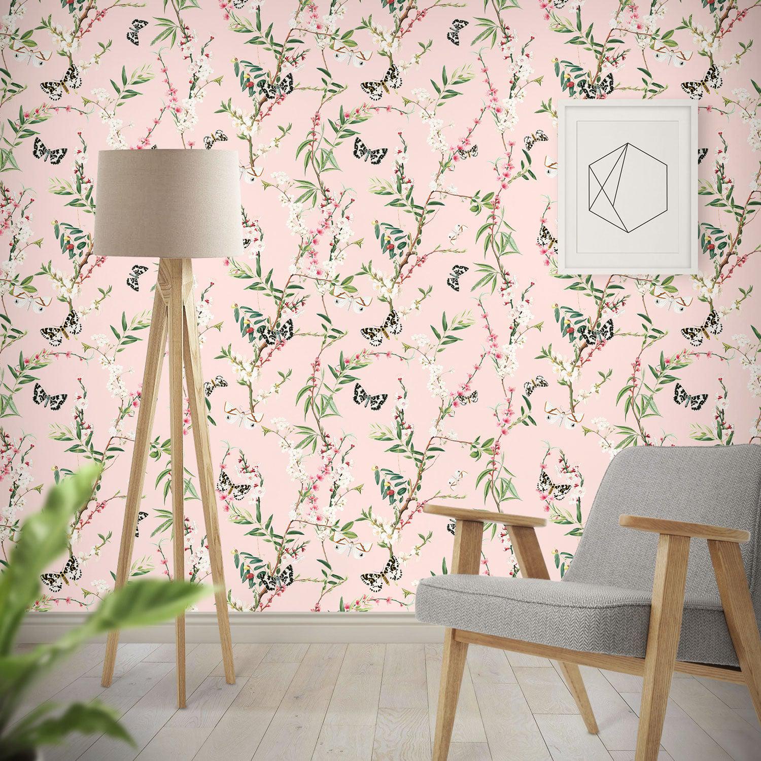 Enchanted Butterfly wallpaper - Pink (4)