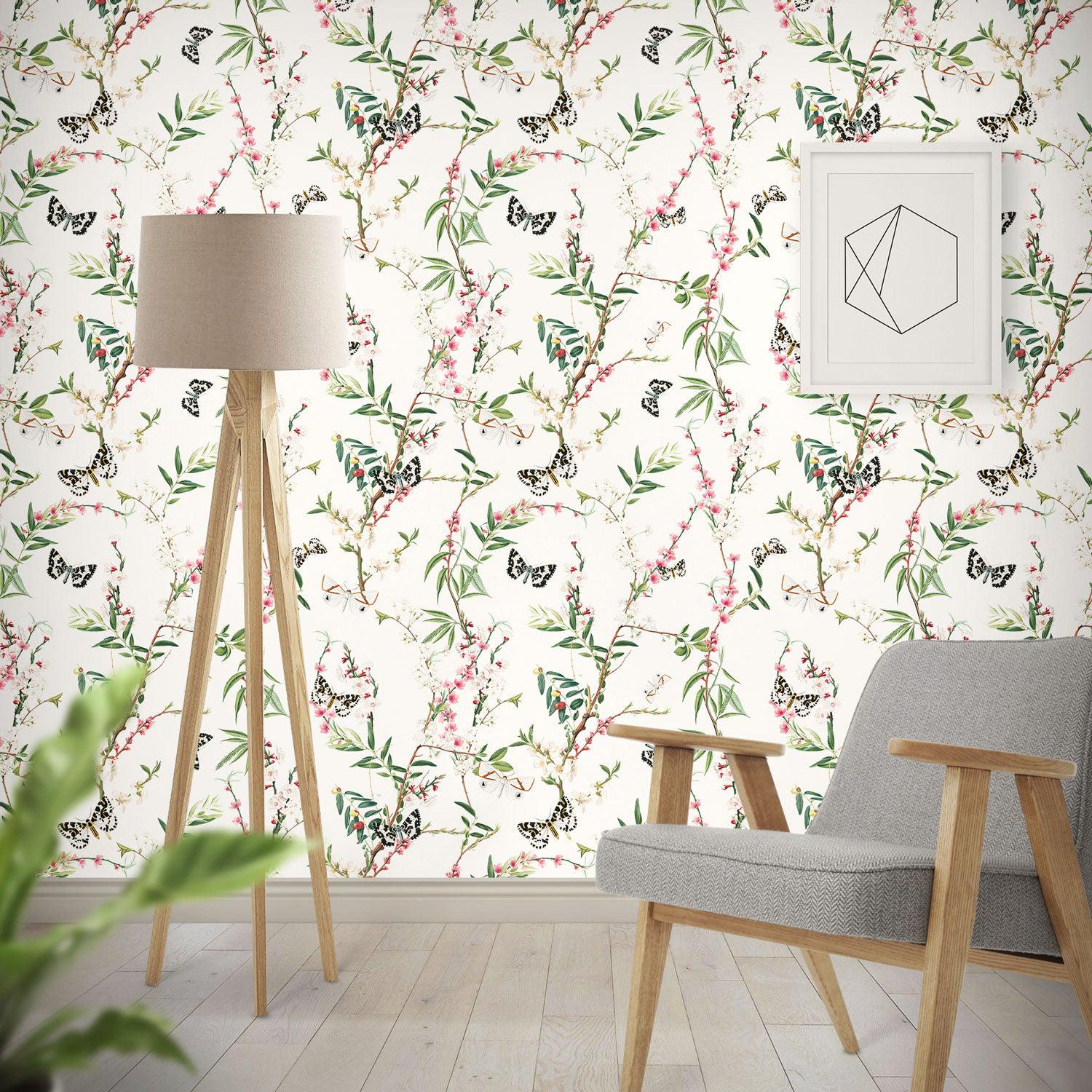 Enchanted Butterfly wallpaper - Ivory (5)