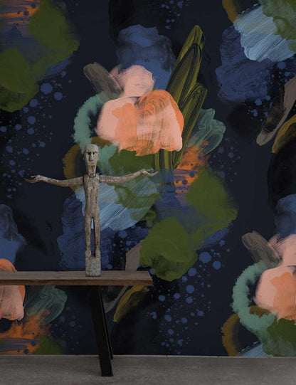 English Rose - Midnight - Wallpaper Trader