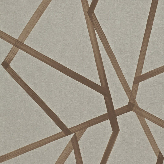 Sumi Geometric - Copper - Wallpaper Trader