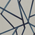 Sumi Geometric wallpaper - Indigo Blue (2)