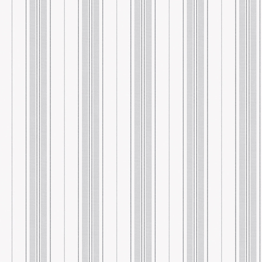 Hamnskär Stripe - Grey - Wallpaper Trader