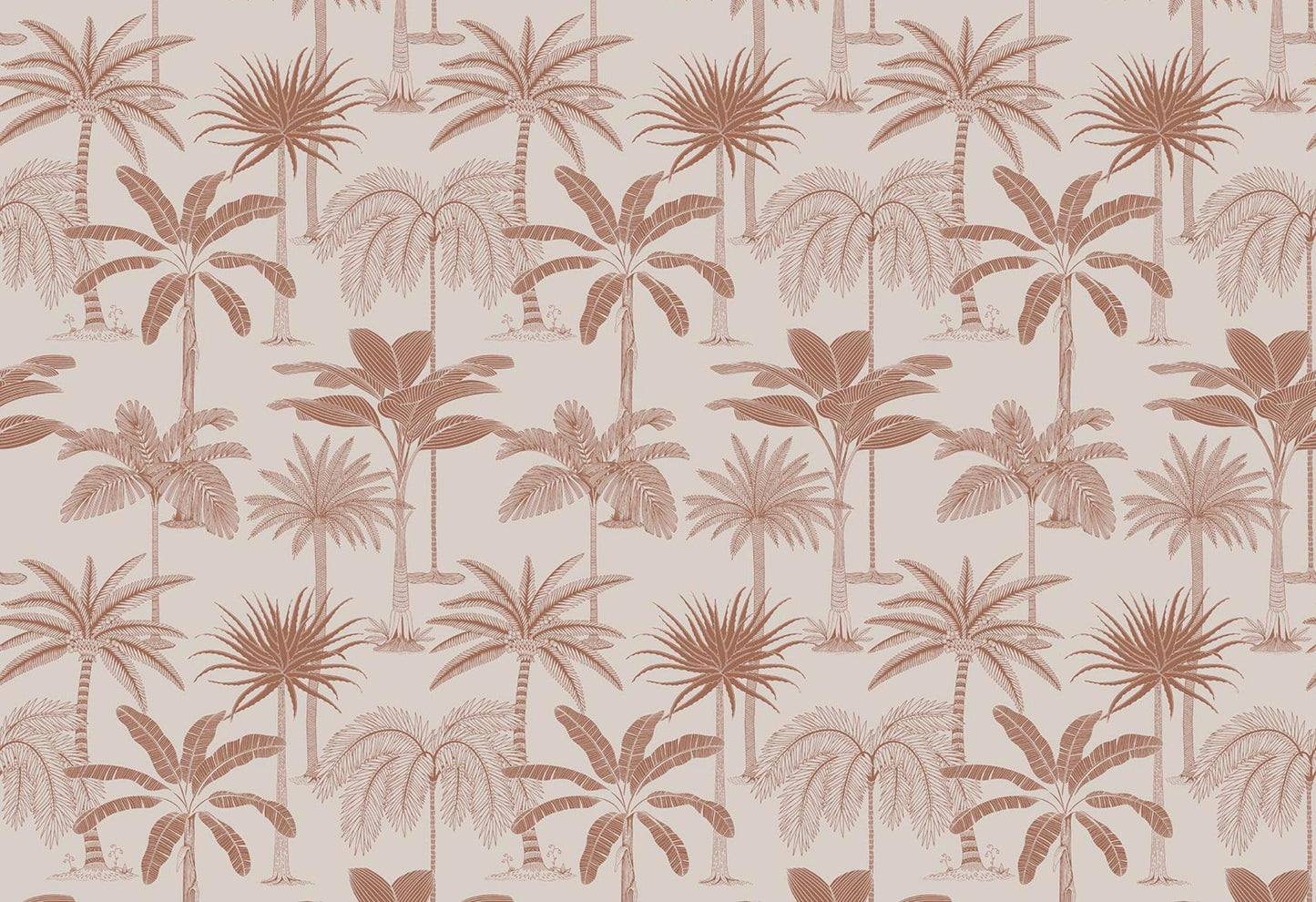 Royal Palms - Copper - Wallpaper Trader