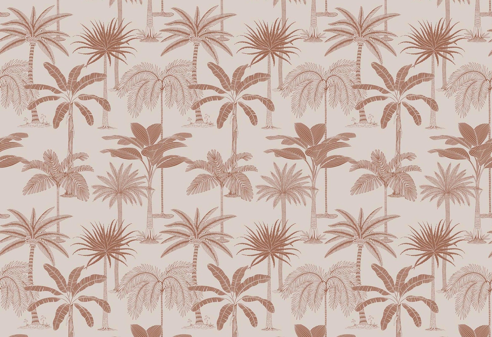 Royal Palms - Copper - Wallpaper Trader