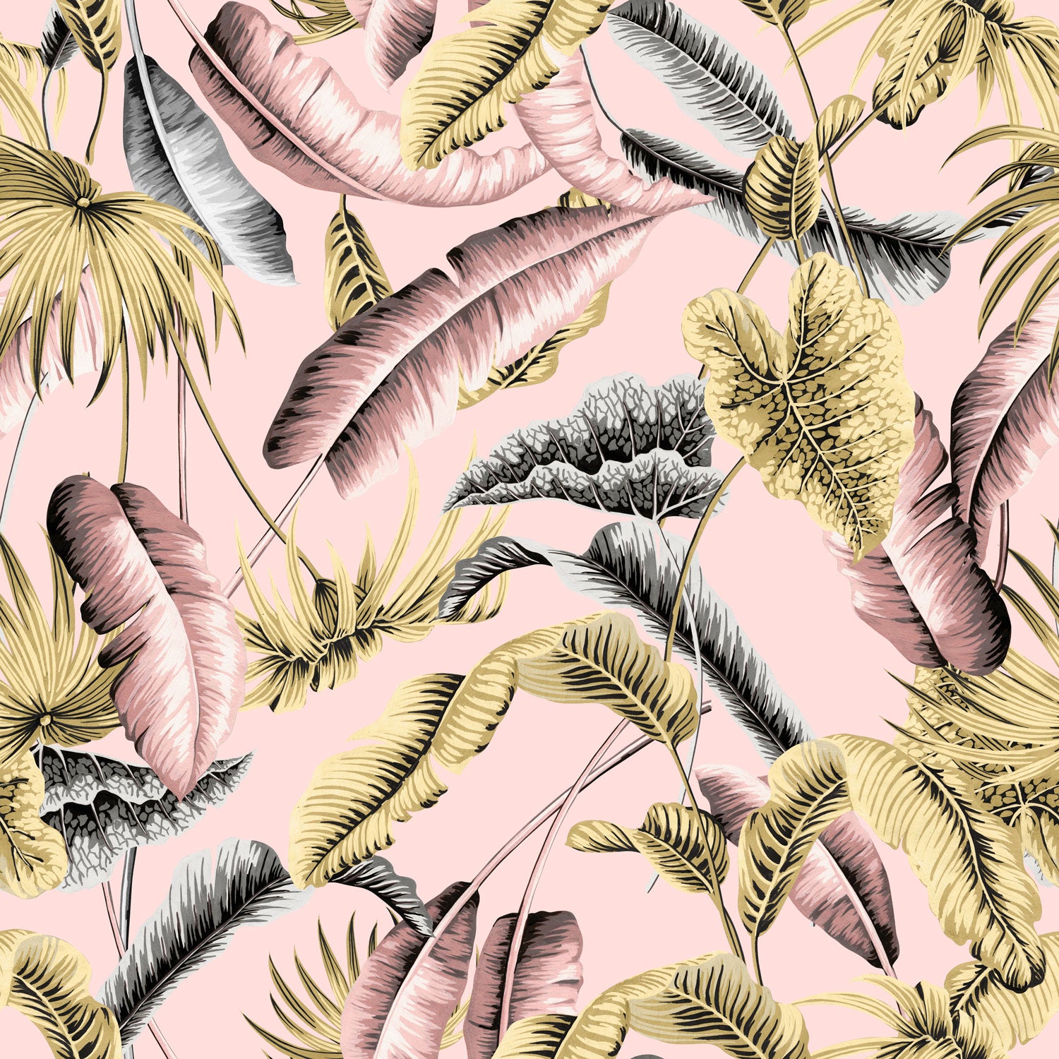 Le Tropique - Pink - Wallpaper Trader