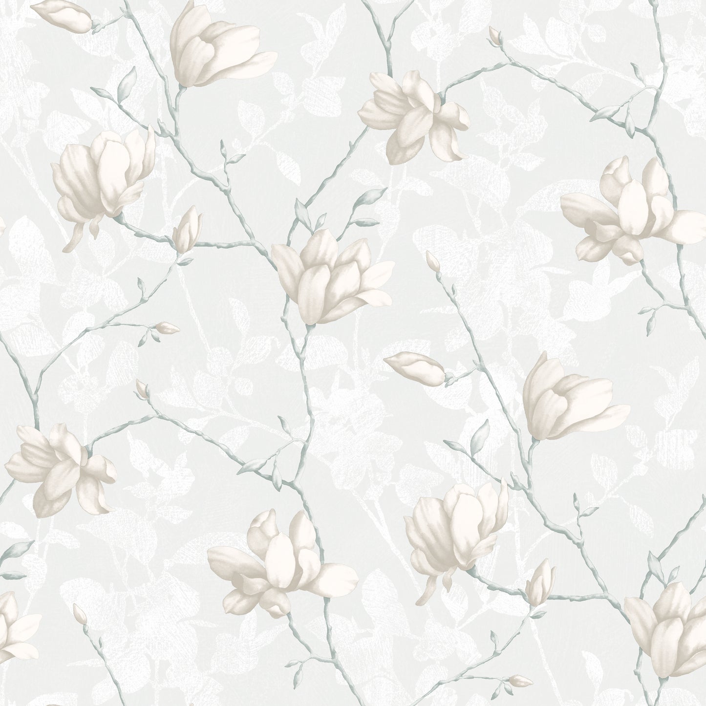 Lily Tree - White - Wallpaper Trader