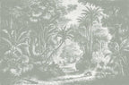 Lost in Goa Jungle Wall Mural - Grey - Wallpaper Trader