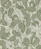 Oak Tree Tails - Green - Wallpaper Trader