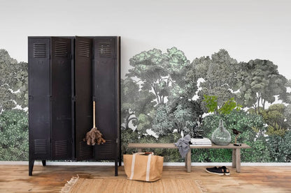 Bellewood - Green - Wallpaper Trader