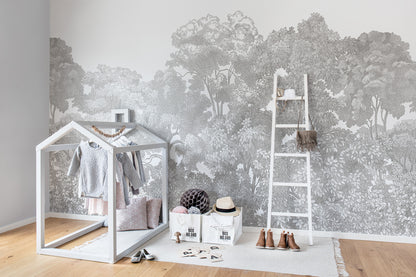Bellewood - Grey Toile - Wallpaper Trader