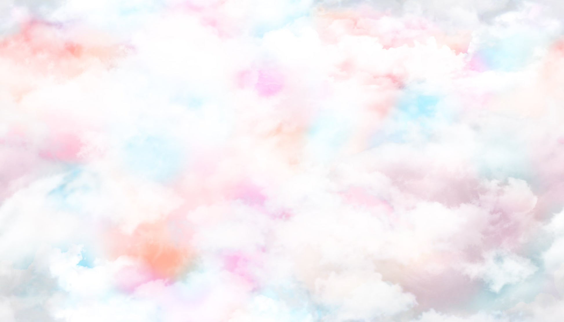 Coral Clouds - Pink - Wallpaper Trader
