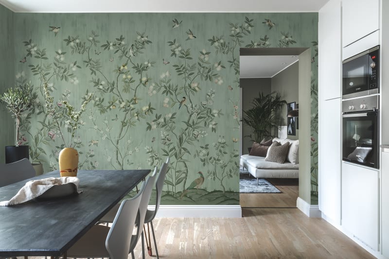 Chinoiserie Chic - Jade - Wallpaper Trader