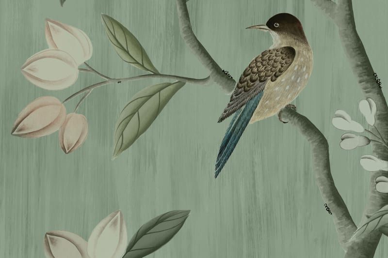 Chinoiserie Chic - Jade - Wallpaper Trader