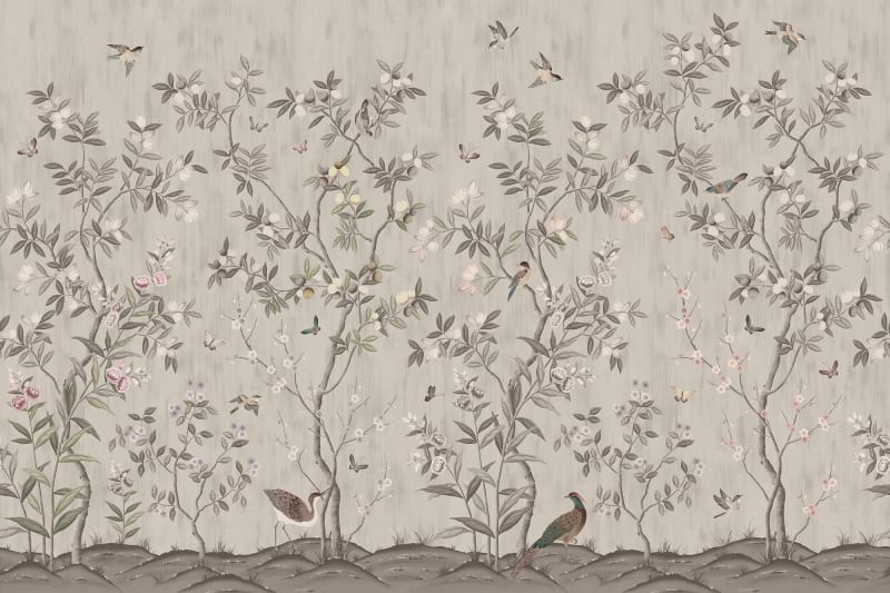Chinoiserie Chic - Powder Beige - Wallpaper Trader