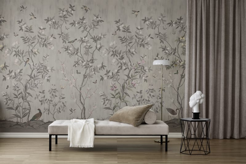 Chinoiserie Chic - Powder Beige - Wallpaper Trader