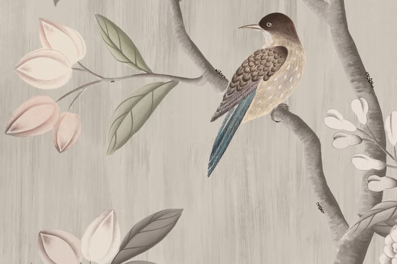 Chinoiserie Chic - Powder Beige - Wallpaper Trader